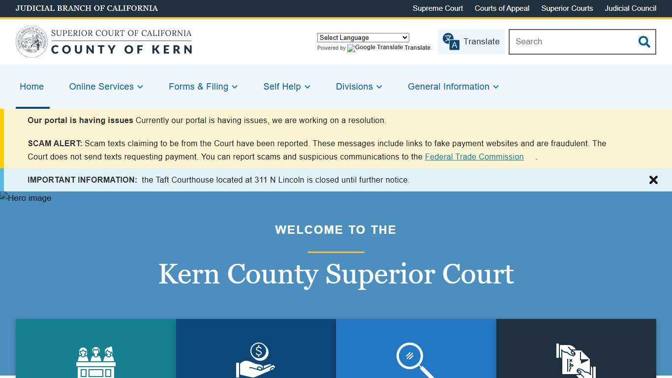 Home Superior Court of California County of Kern